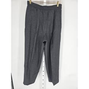The Villagers Women's Elastic Waist Gray Pure Wool High Rise Pant Size 12
